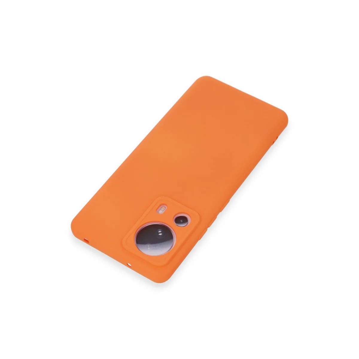 Mi 13 Lite Kılıf Nano içi Kadife Silikon - Turuncu