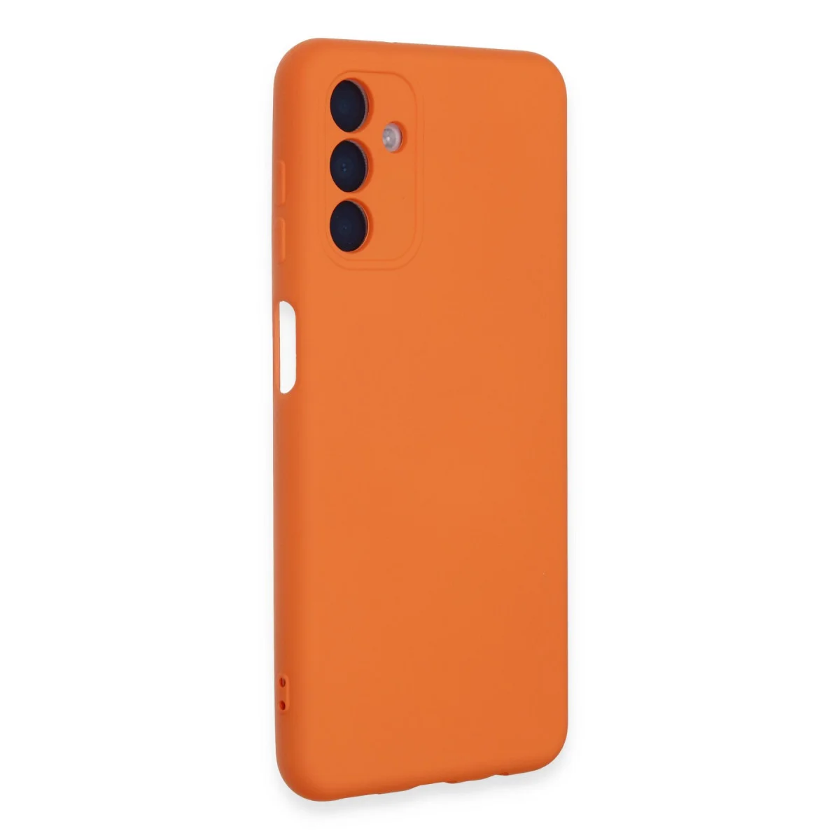 Galaxy A24 4G Kılıf Nano içi Kadife Silikon - Turuncu