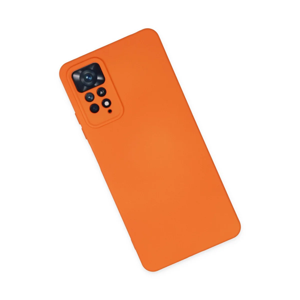 Redmi Note 11 Pro Kılıf Nano içi Kadife Silikon - Turuncu