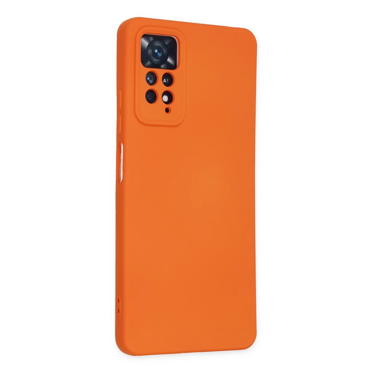 Redmi Note 11 Pro Kılıf Nano içi Kadife Silikon - Turuncu