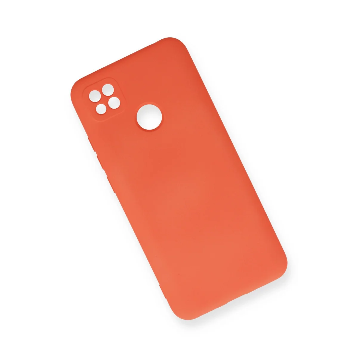 Redmi 9C Kılıf Nano içi Kadife Silikon - Turuncu