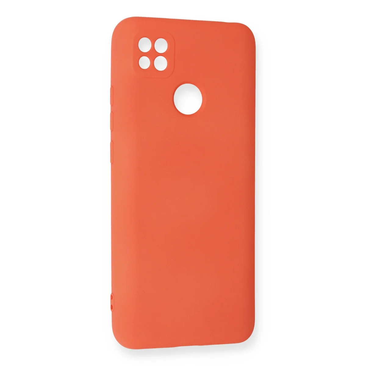 Redmi 9C Kılıf Nano içi Kadife Silikon - Turuncu