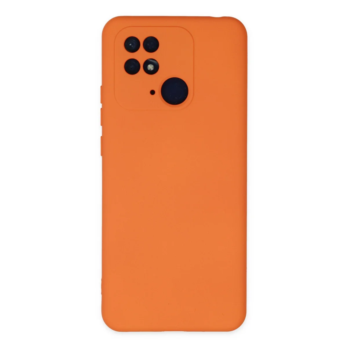 Redmi 10C Kılıf Nano içi Kadife Silikon - Turuncu