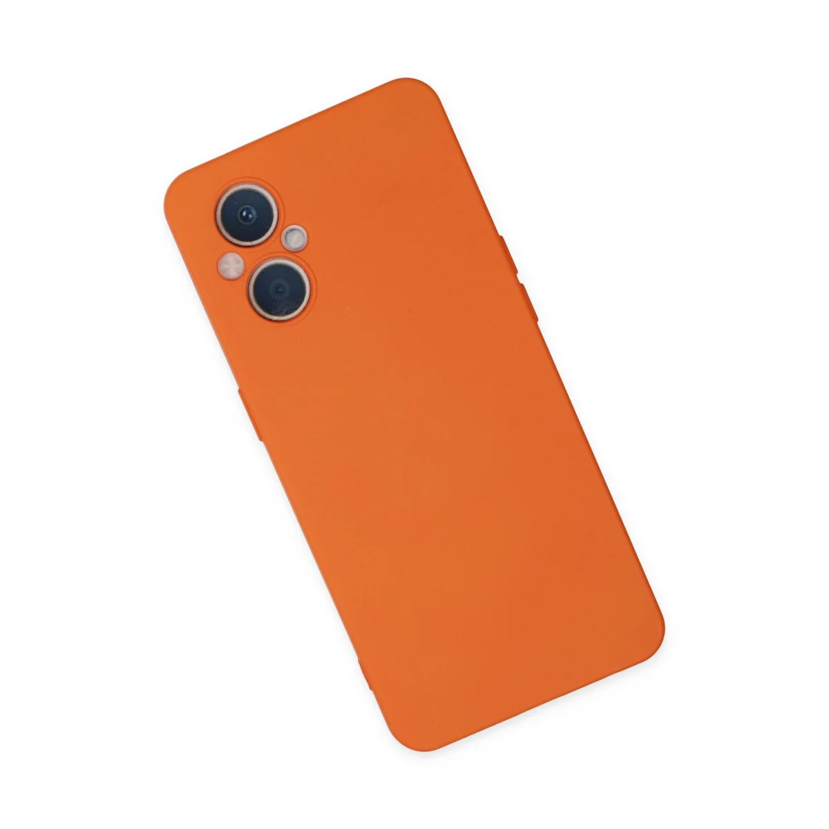 Reno 7 Lite Kılıf Nano içi Kadife Silikon - Turuncu