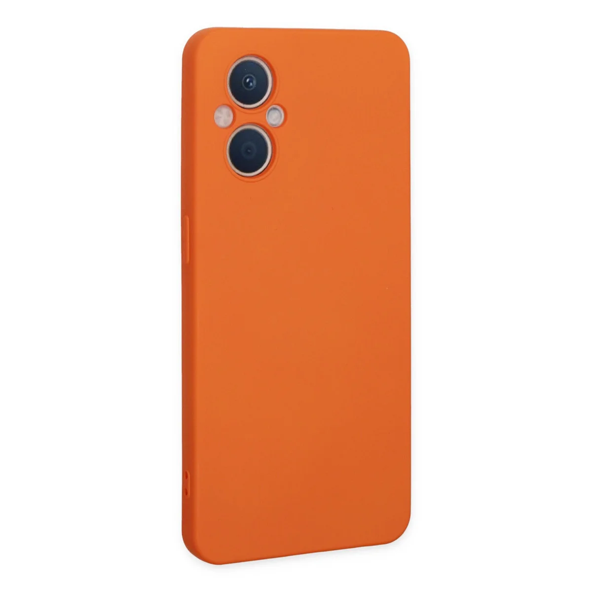 Reno 7 Lite Kılıf Nano içi Kadife Silikon - Turuncu