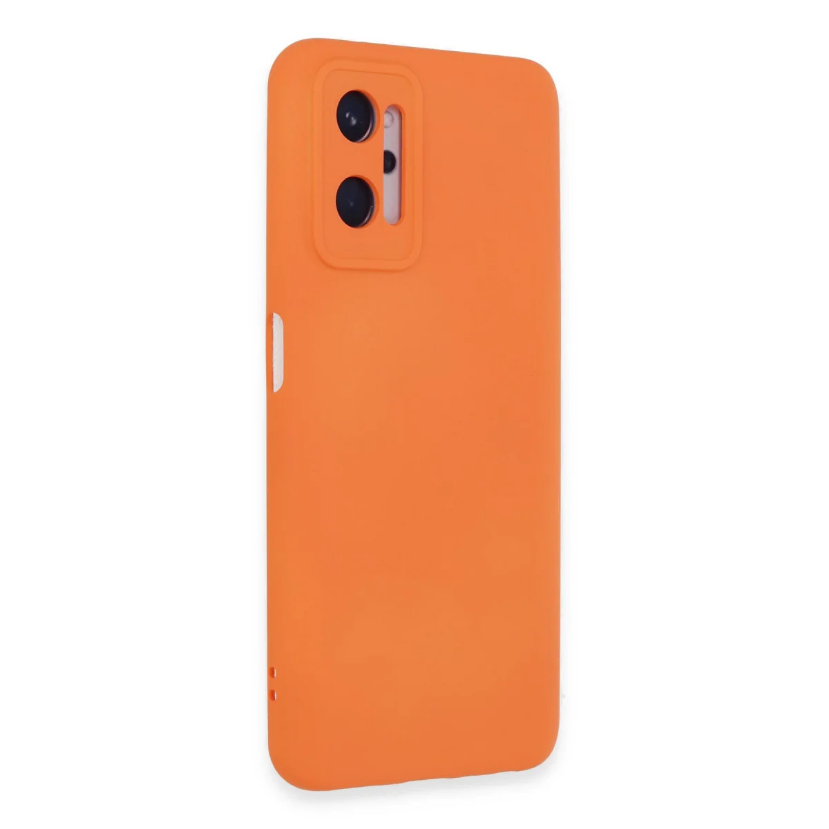 Realme 9i 4G Kılıf Nano içi Kadife Silikon - Turuncu