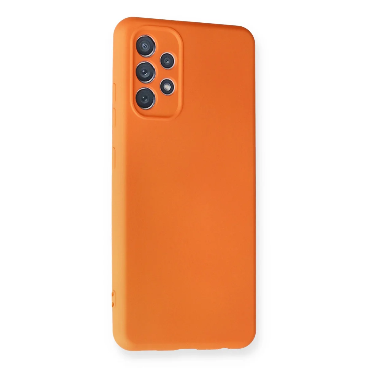 Galaxy A32 Kılıf Nano içi Kadife Silikon - Turuncu