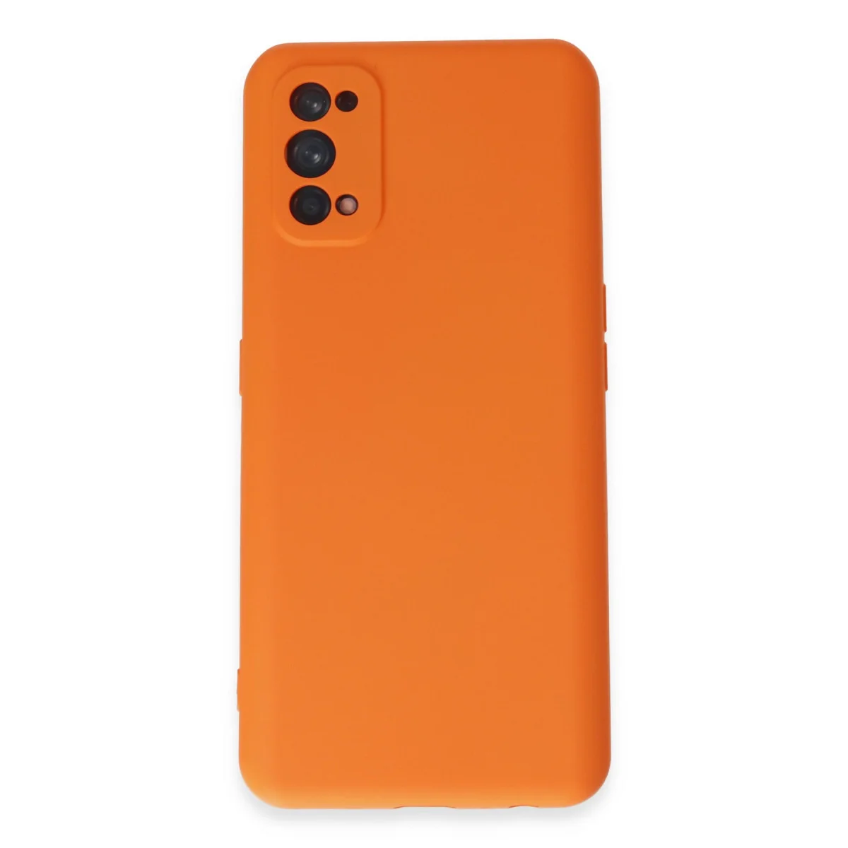 Realme 7 Pro Kılıf Nano içi Kadife Silikon - Turuncu