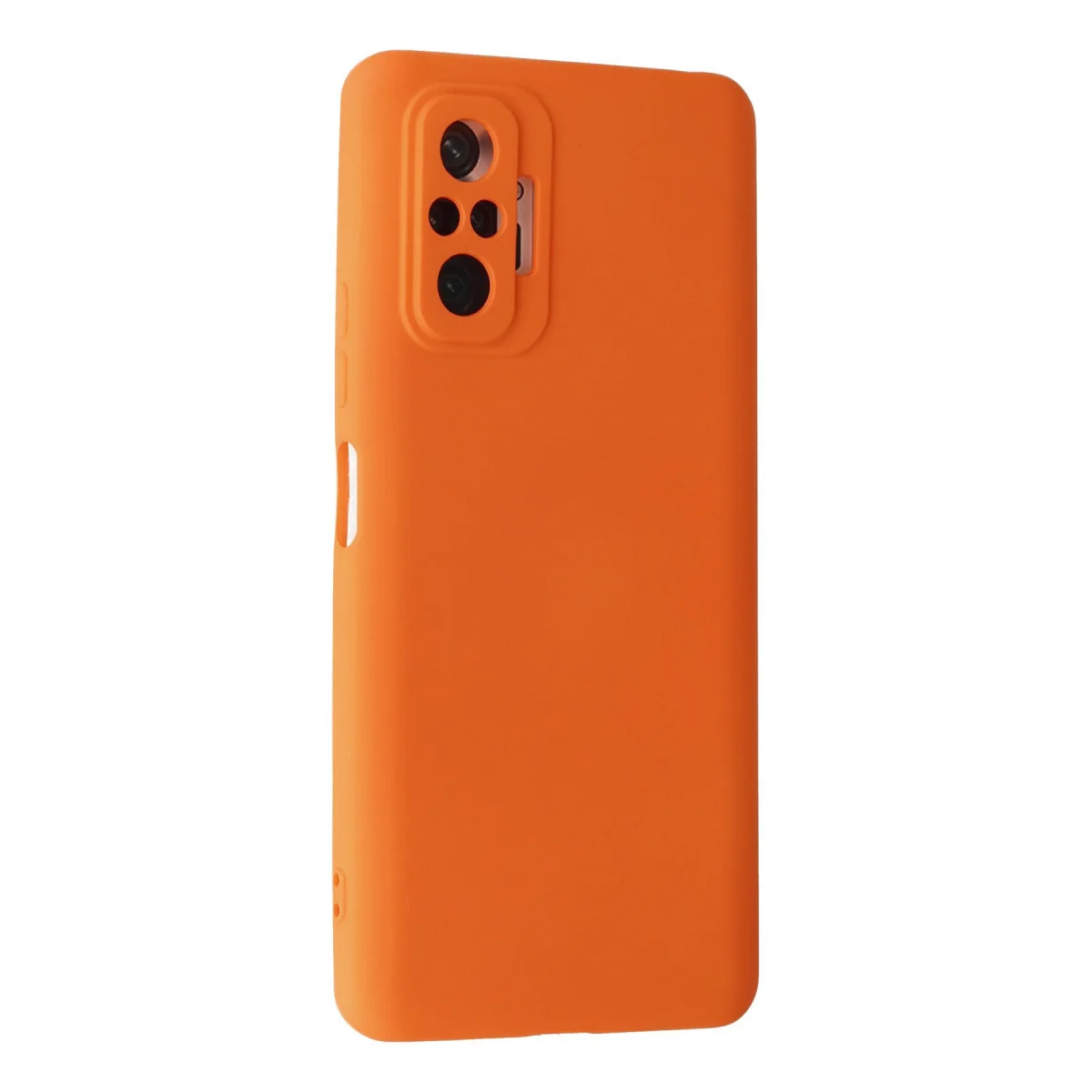Redmi Note 10 Pro Kılıf Nano içi Kadife Silikon - Turuncu