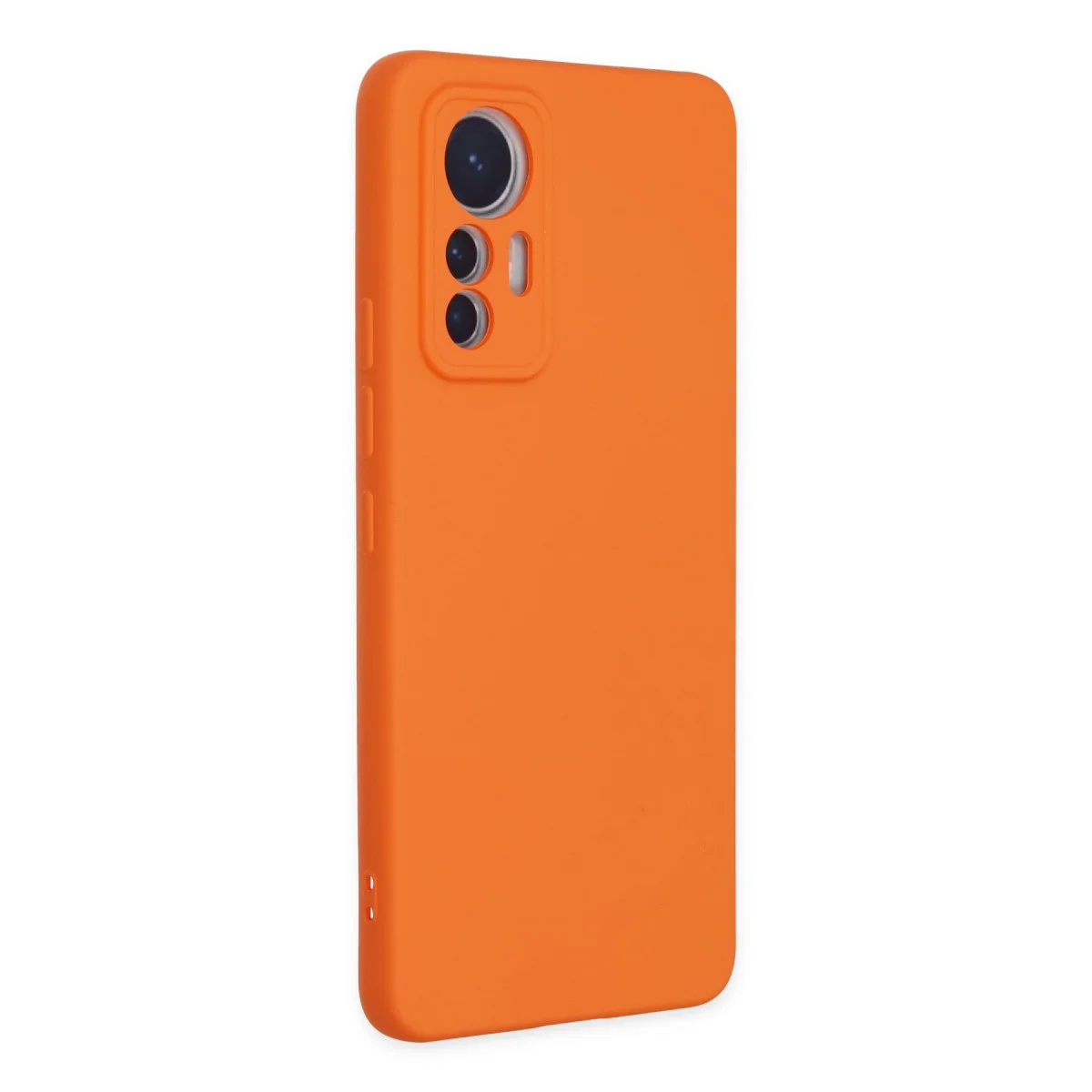 Mi 12 Lite Kılıf Nano içi Kadife Silikon - Turuncu
