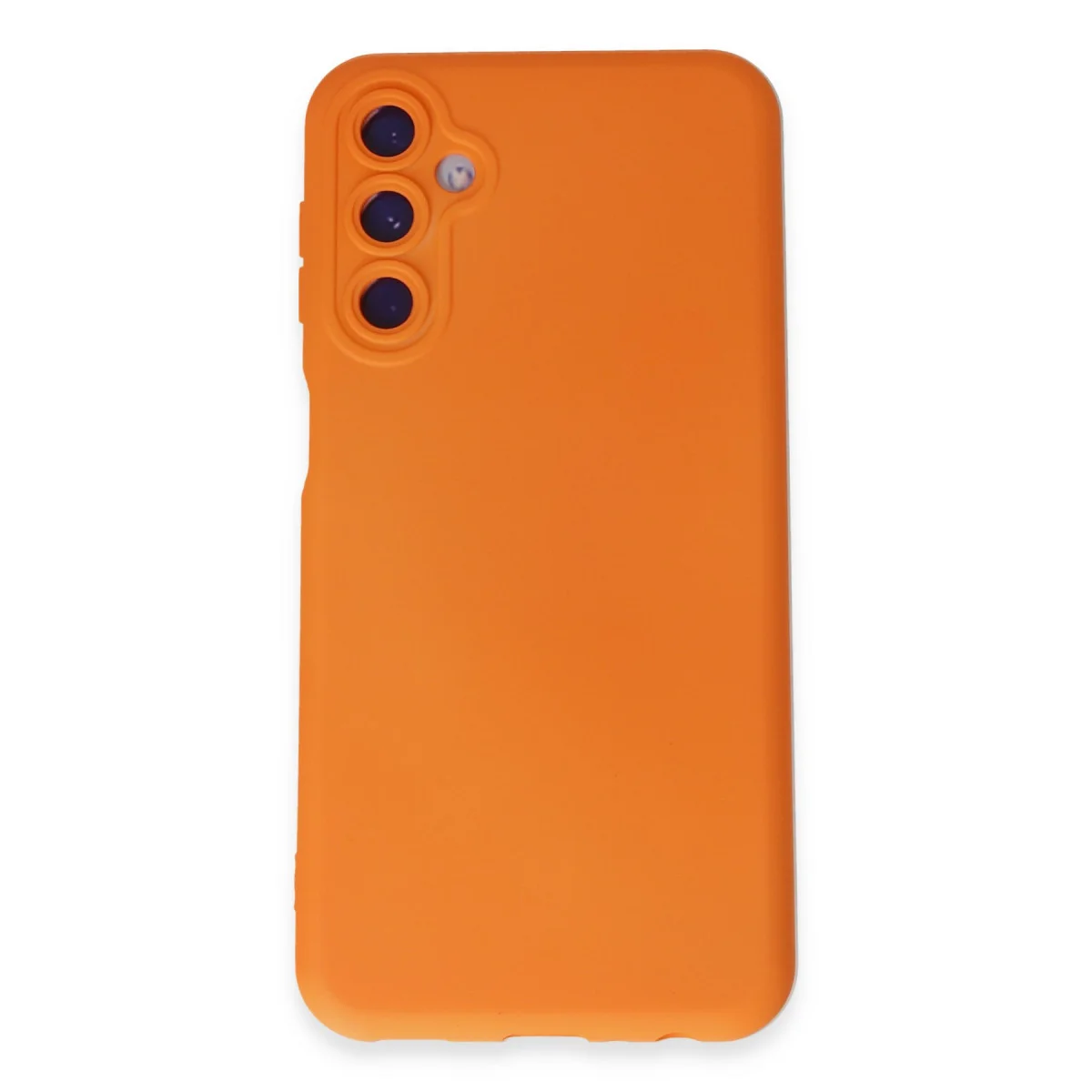 Galaxy M14 5G Kılıf Nano içi Kadife Silikon - Turuncu