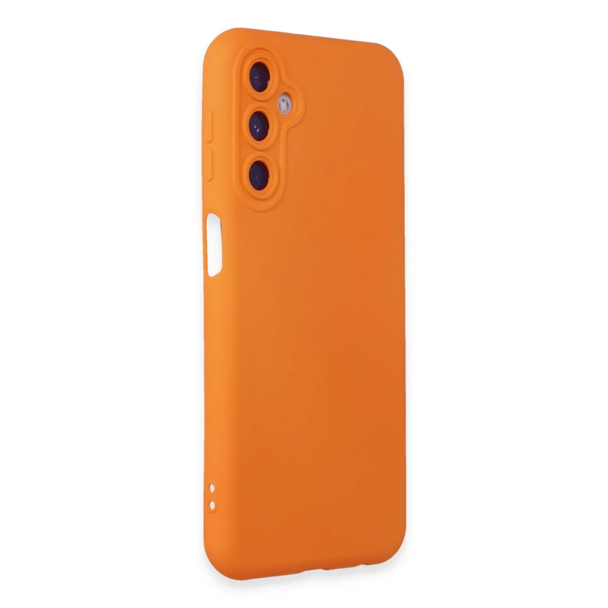 Galaxy M14 5G Kılıf Nano içi Kadife Silikon - Turuncu