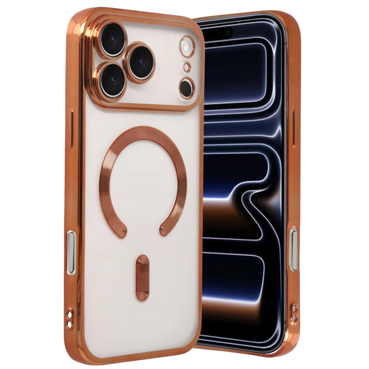 iPhone 17 Pro Kross Magneticsafe Kapak - Turuncu