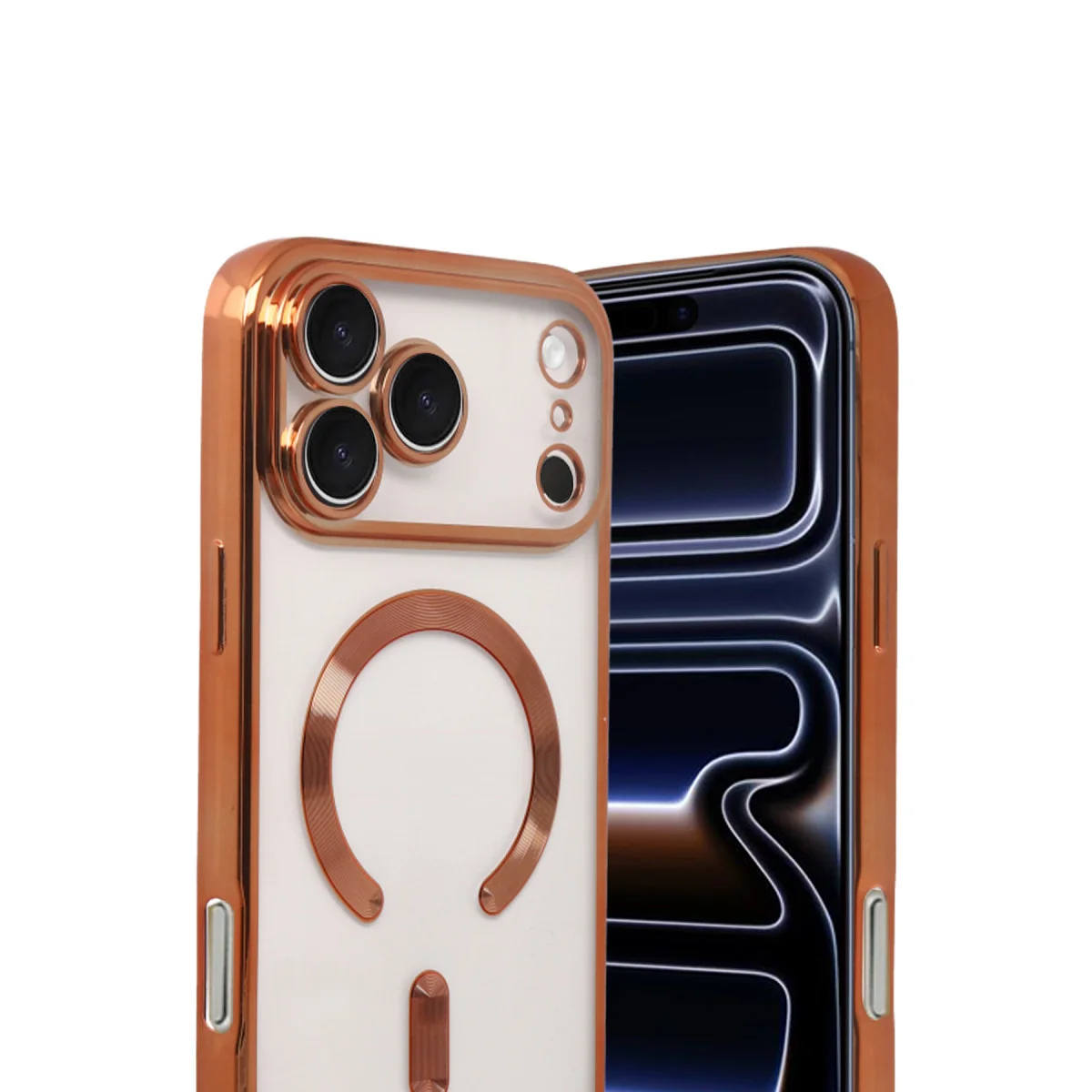 iPhone 17 Pro Kross Magneticsafe Kapak - Turuncu