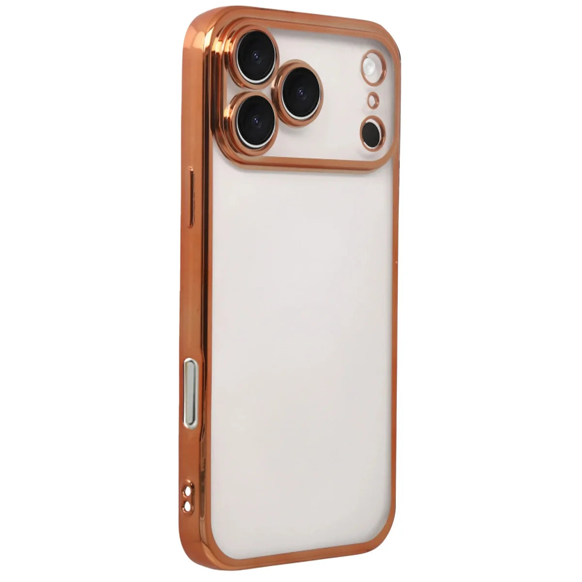 iPhone 17 Pro Razer Lensli Silikon - Turuncu