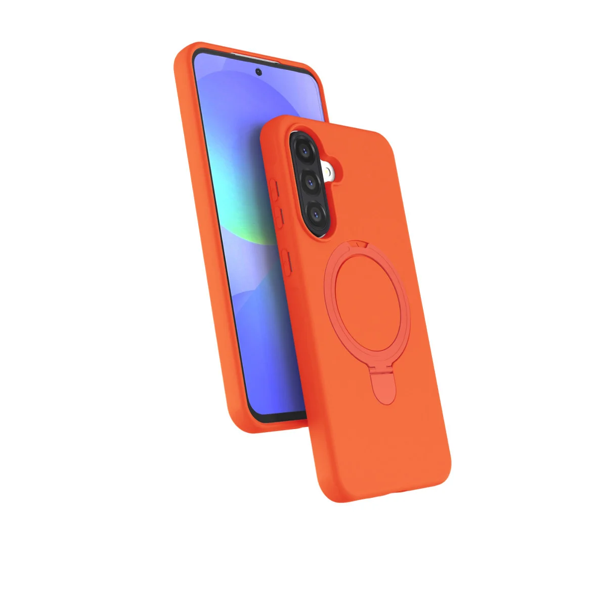 Galaxy A36 Regal Magsafe Standlı Kapak - Turuncu