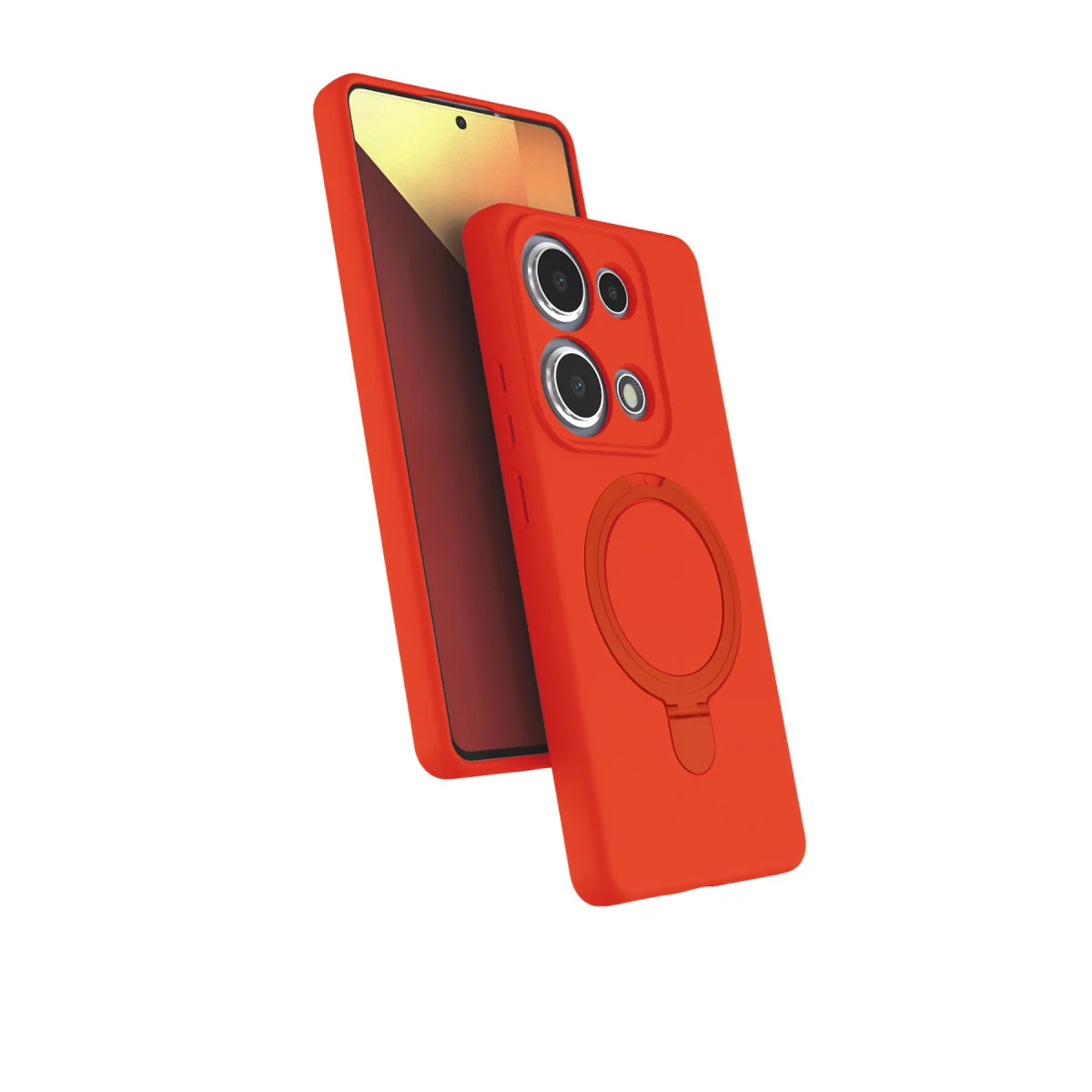 Redmi Note 13 Pro 4G Regal Magsafe Standlı Kapak - Turuncu