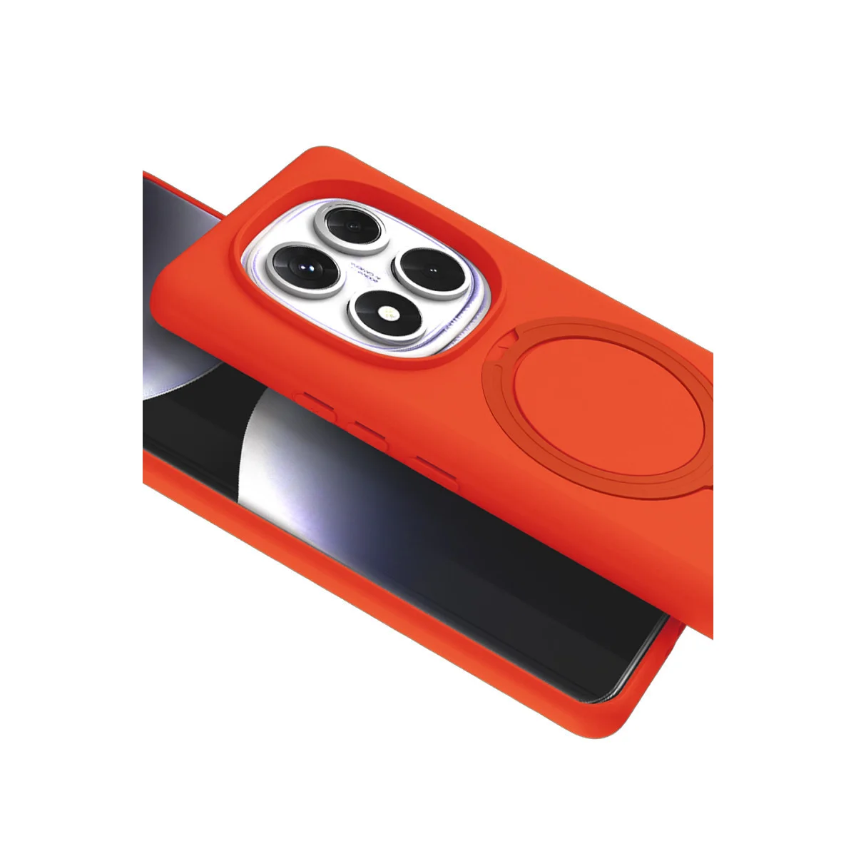 Redmi Note 14 Pro 5G Regal Magsafe Standlı Kapak - Turuncu