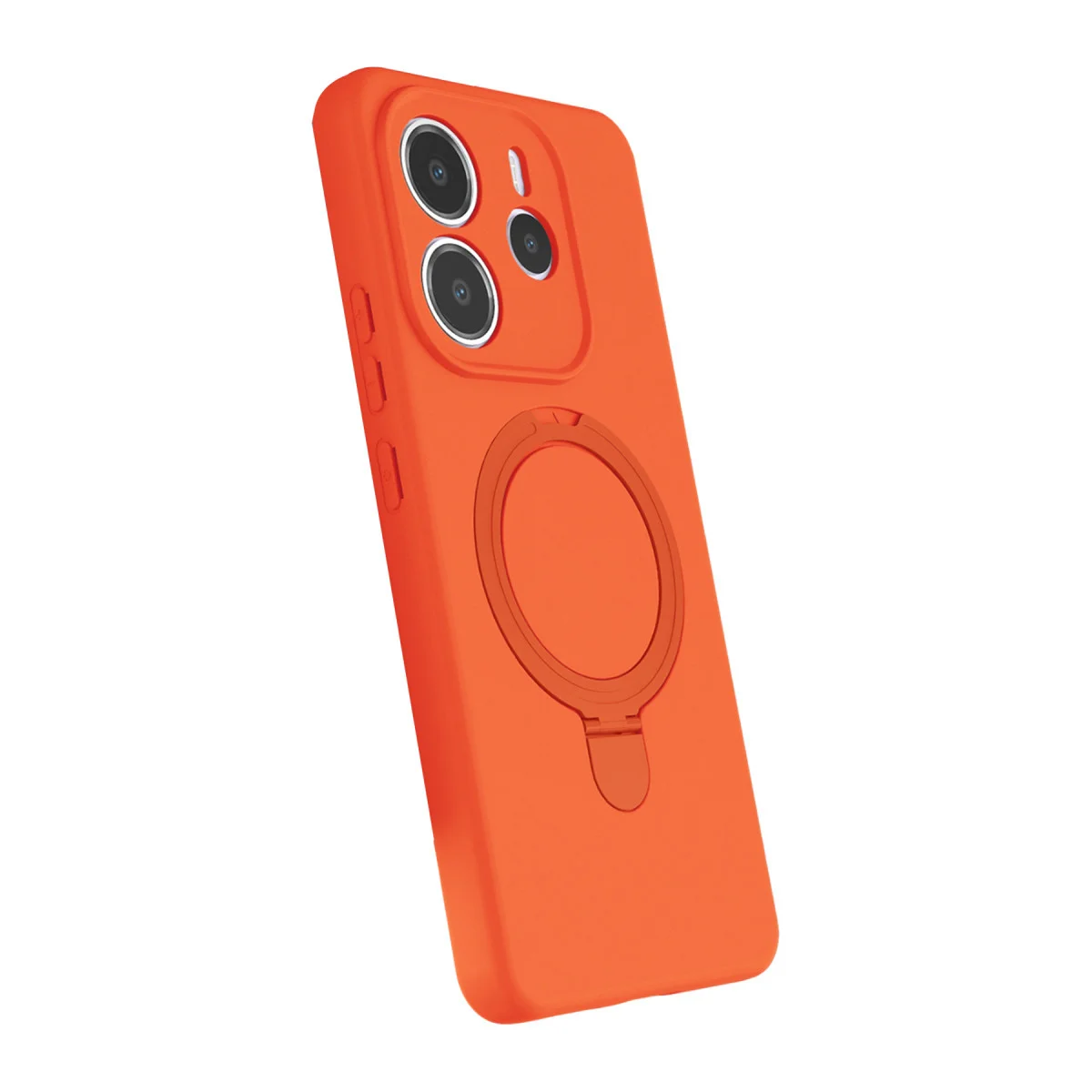 Redmi Note 14 4G Regal Magsafe Standlı Kapak - Turuncu