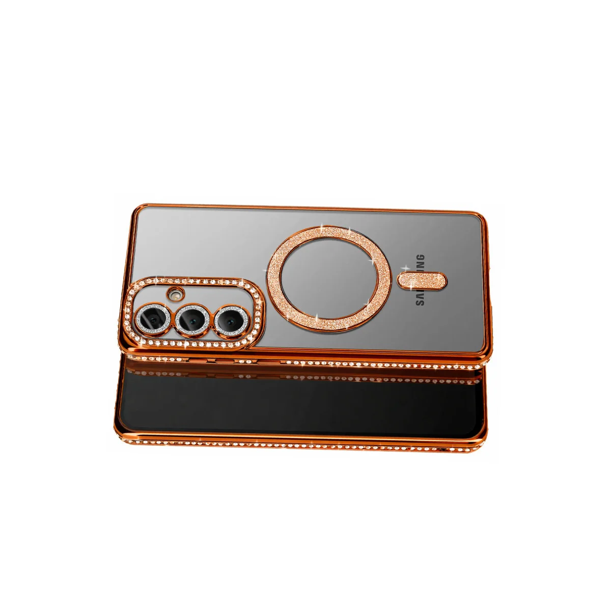 Galaxy S26 Joke Simli Magneticsafe Kılıf - Turuncu