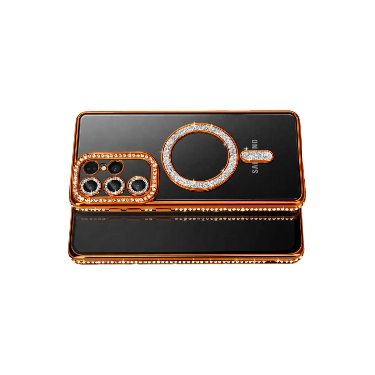 Galaxy S26 Ultra Joke Simli Magneticsafe Kılıf - Turuncu