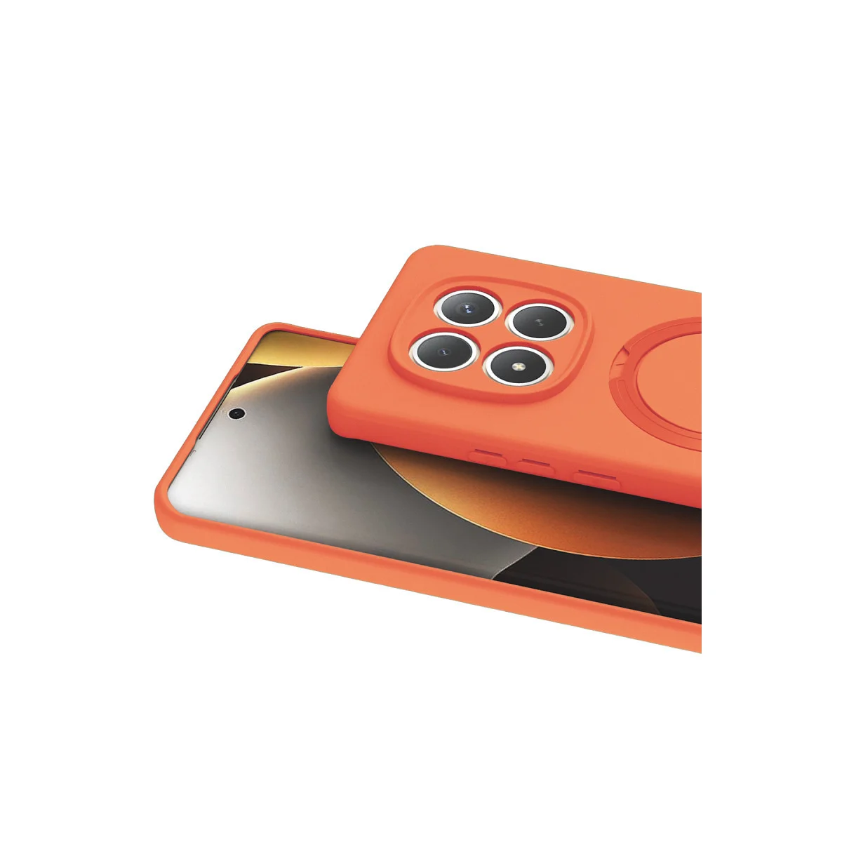 Redmi Note 15 Pro 5G Regal Magsafe Standlı Kapak - Turuncu