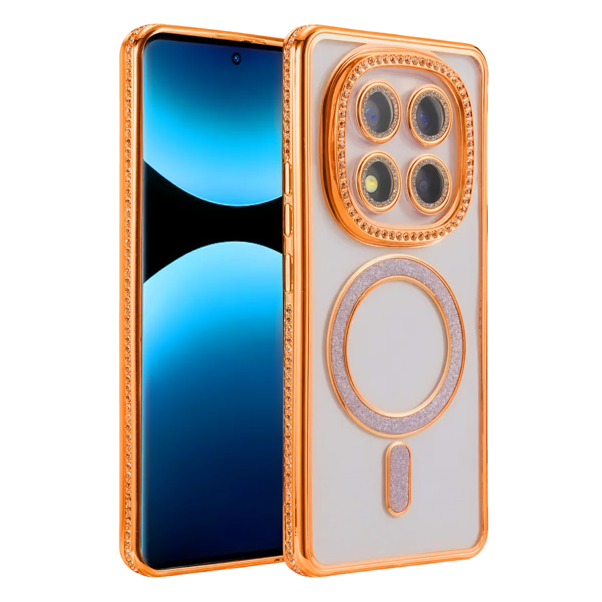 Redmi Note 15 Pro 4G Joke Simli Magneticsafe Kılıf - Turuncu