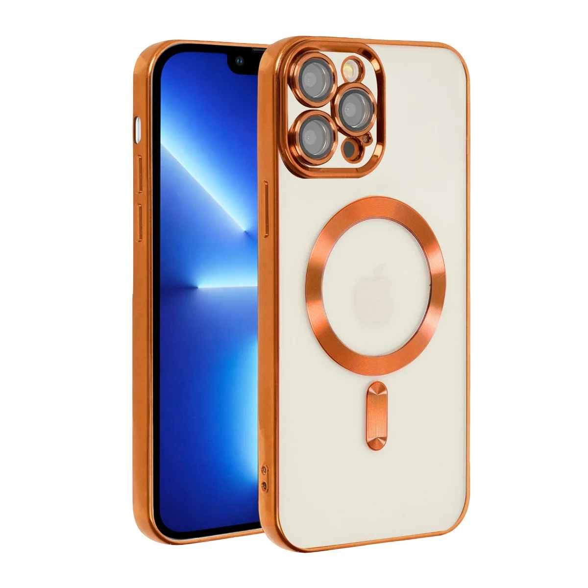 iPhone 13 Pro Kılıf Kross Magneticsafe Kapak - Turuncu