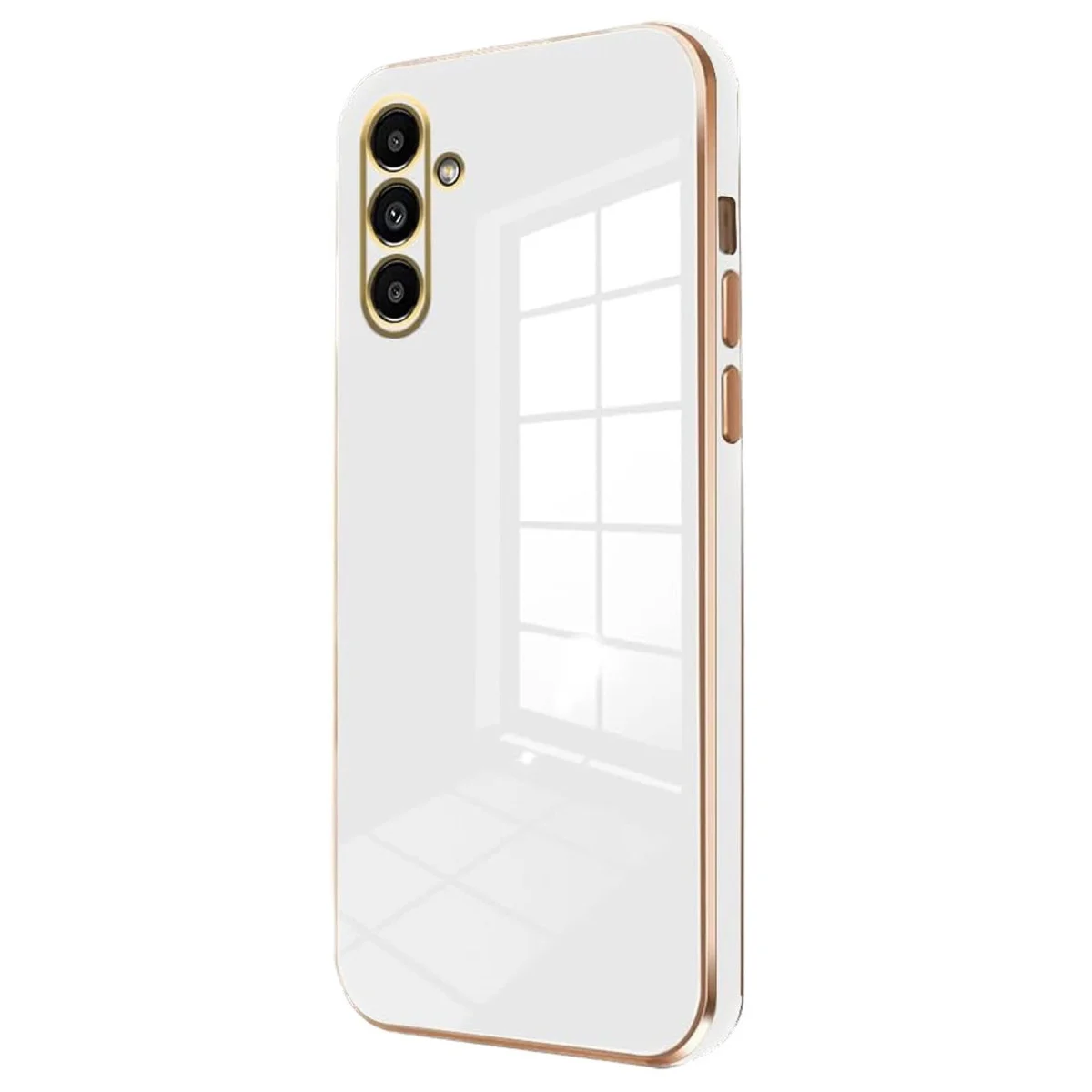 Galaxy S24 FE Kılıf Volet Silikon - Beyaz