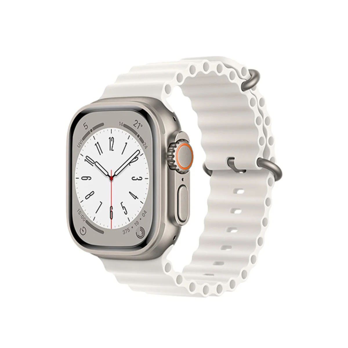 Watch 42mm Ocean Kordon - Beyaz