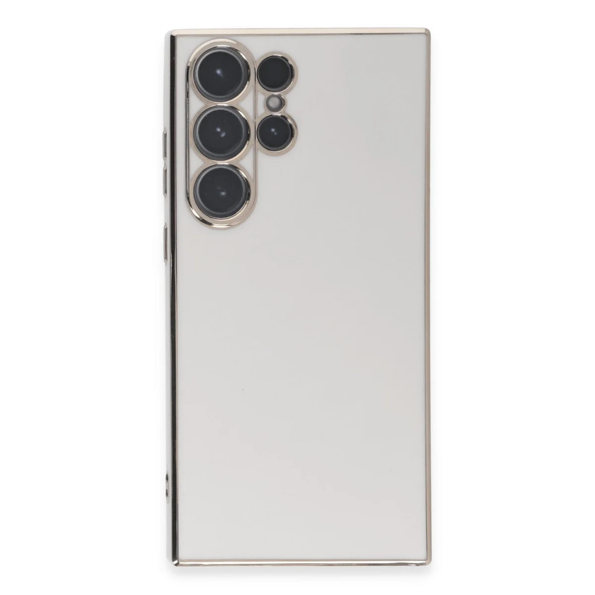 Galaxy S23 Ultra Kılıf Volet Silikon - Beyaz