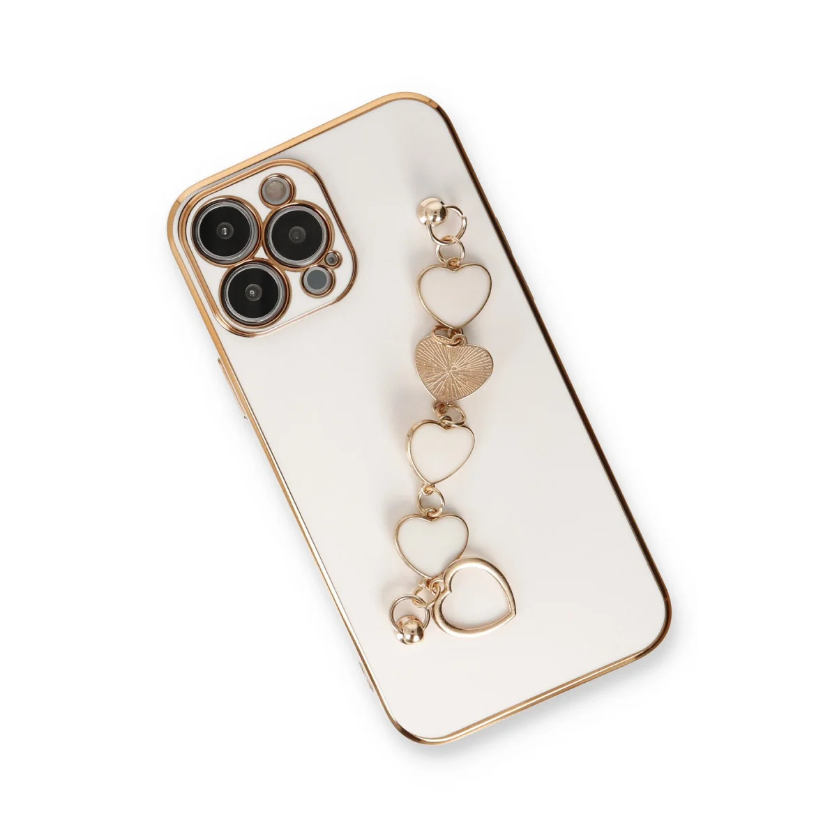iPhone 13 Pro Kılıf Esila Silikon - Beyaz