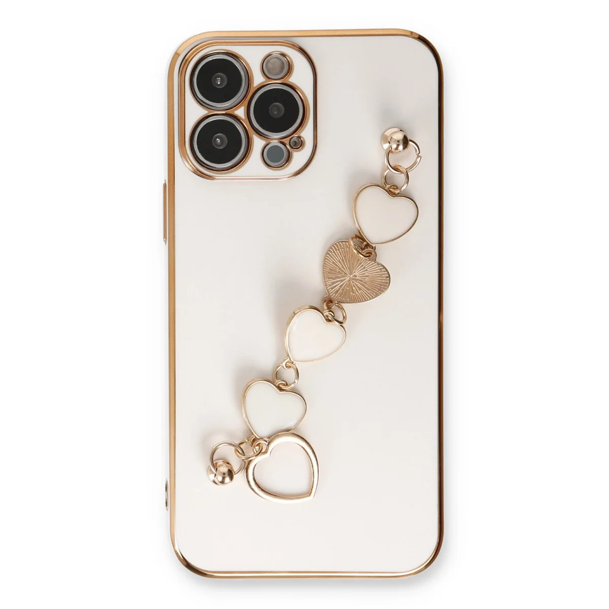 iPhone 13 Pro Kılıf Esila Silikon - Beyaz