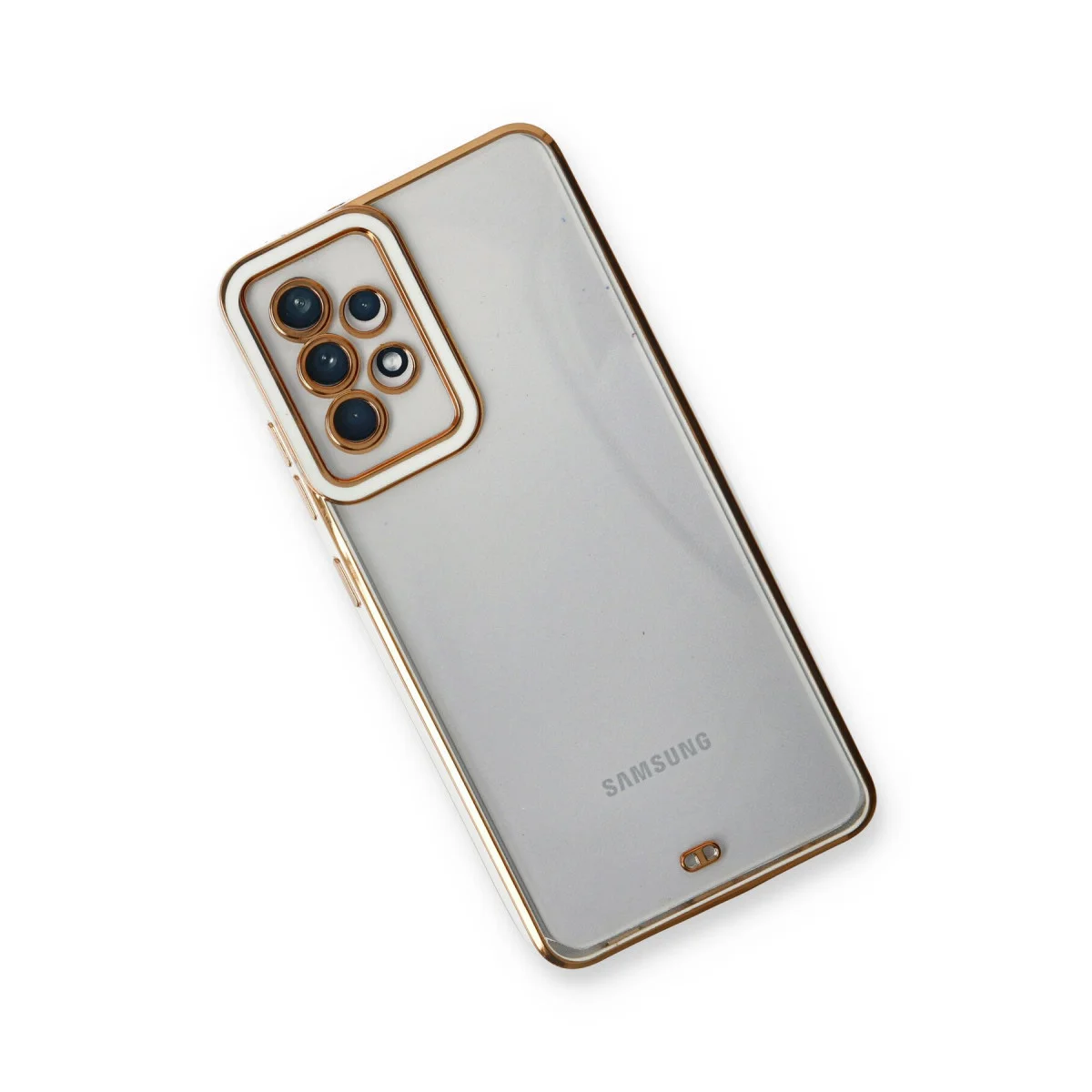 Galaxy A23 4G Kılıf Liva Lens Silikon - Beyaz