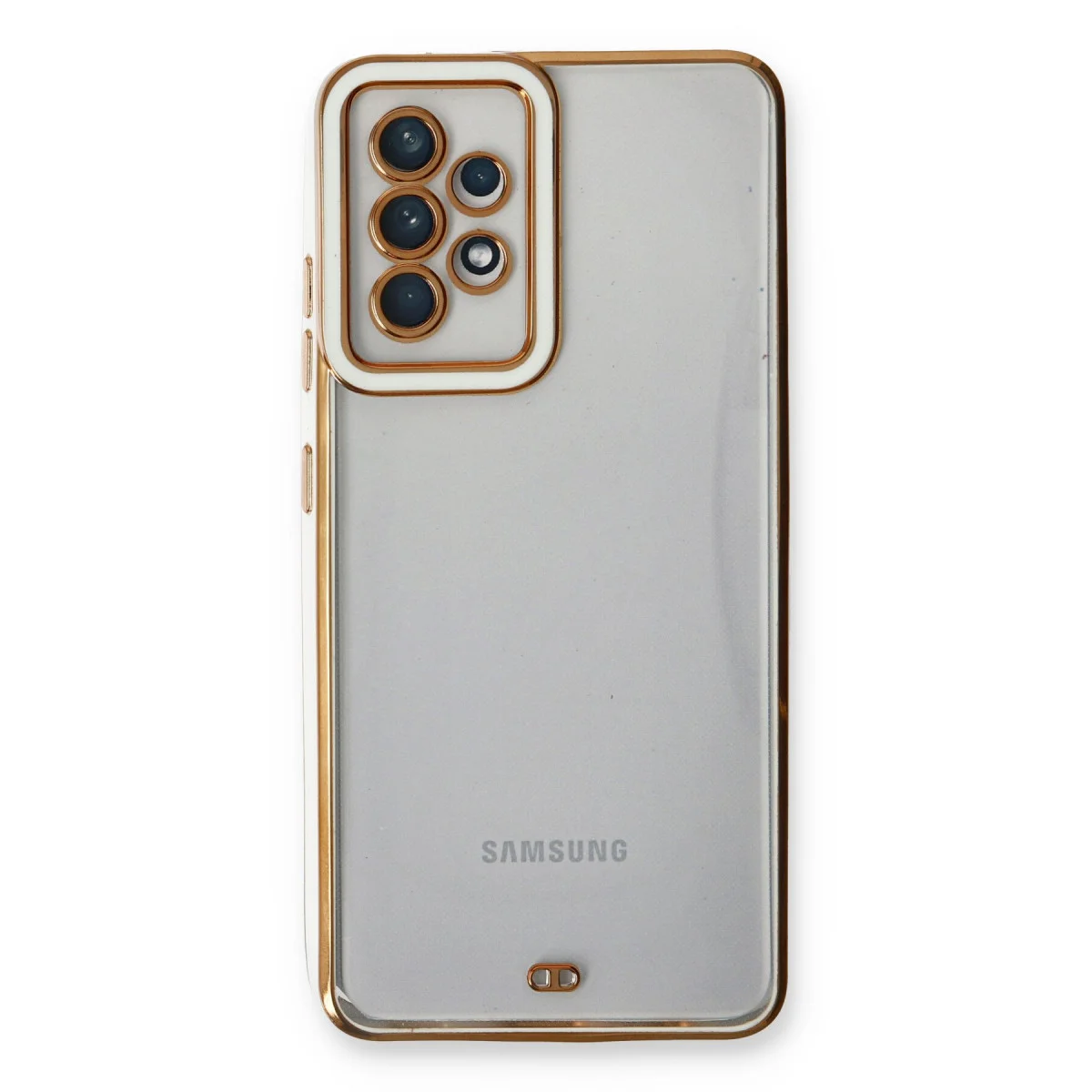 Galaxy A23 4G Kılıf Liva Lens Silikon - Beyaz