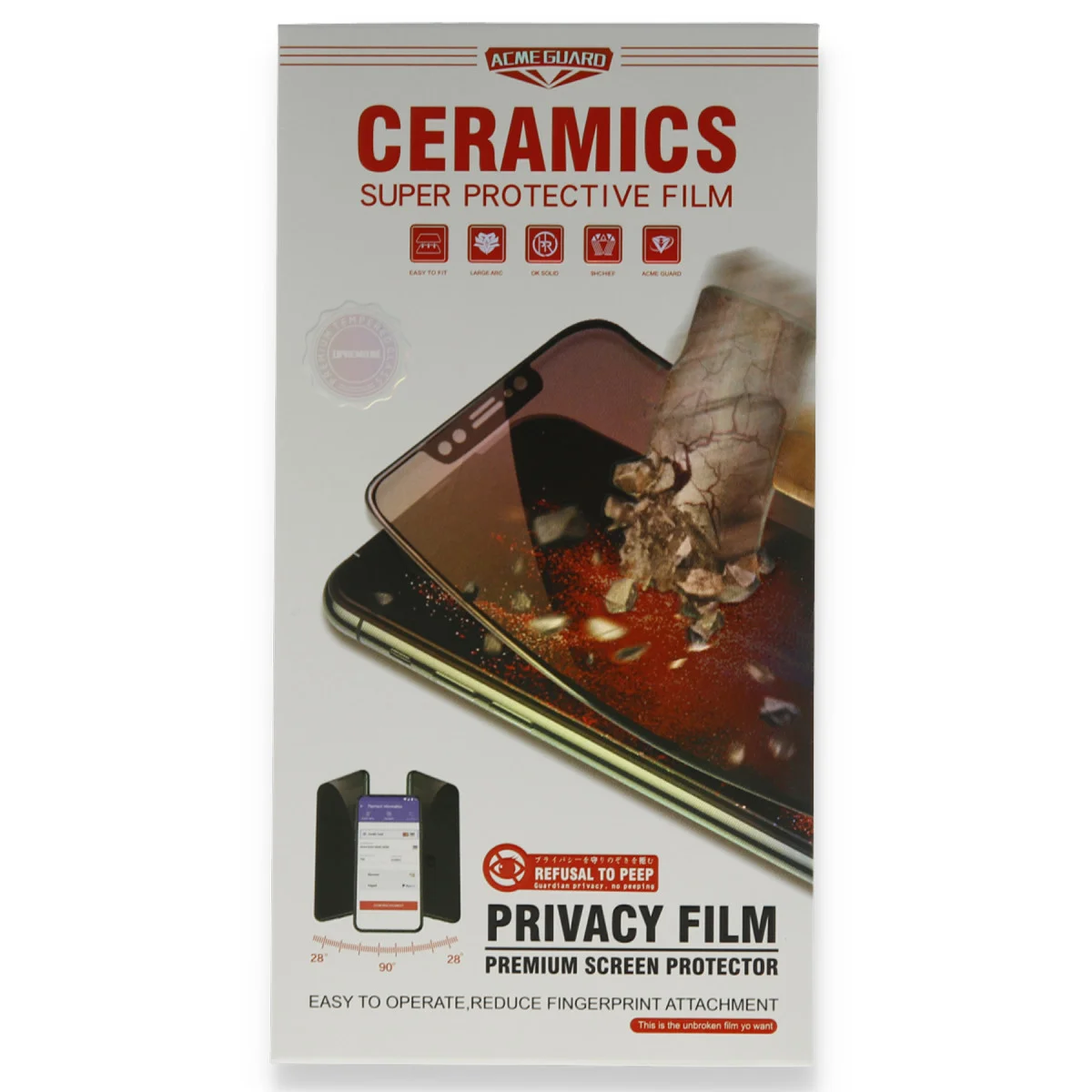 iPhone 6 Seramik Hayalet Nano Ekran Koruyucu - Beyaz