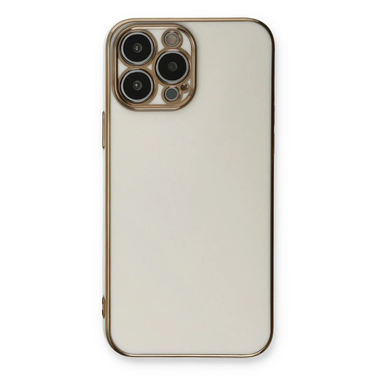 iPhone 13 Pro Kılıf Volet Silikon - Beyaz