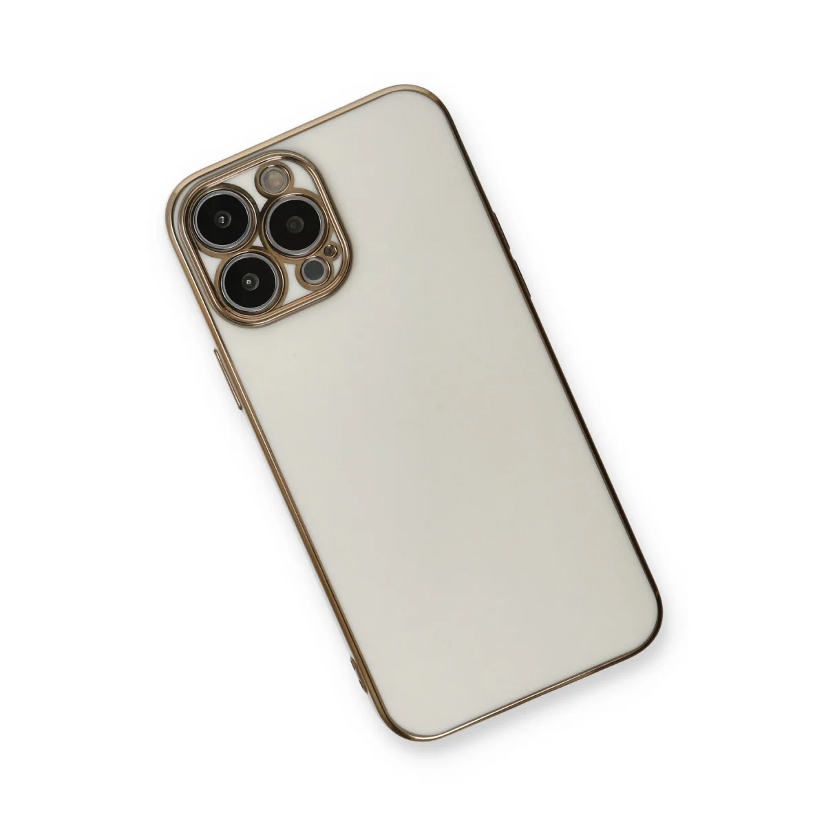 iPhone 13 Pro Kılıf Volet Silikon - Beyaz