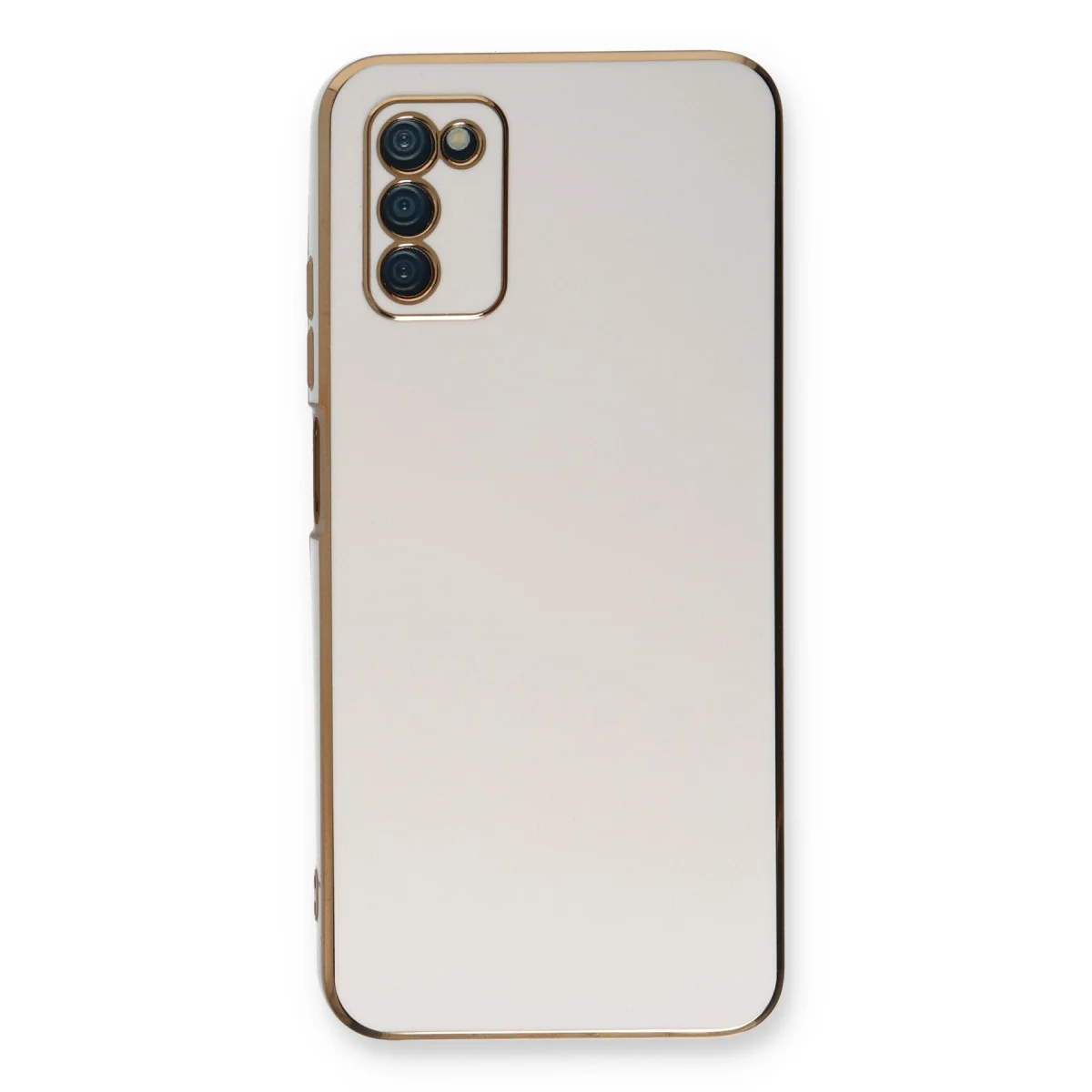 Galaxy A03S Kılıf Volet Silikon - Beyaz