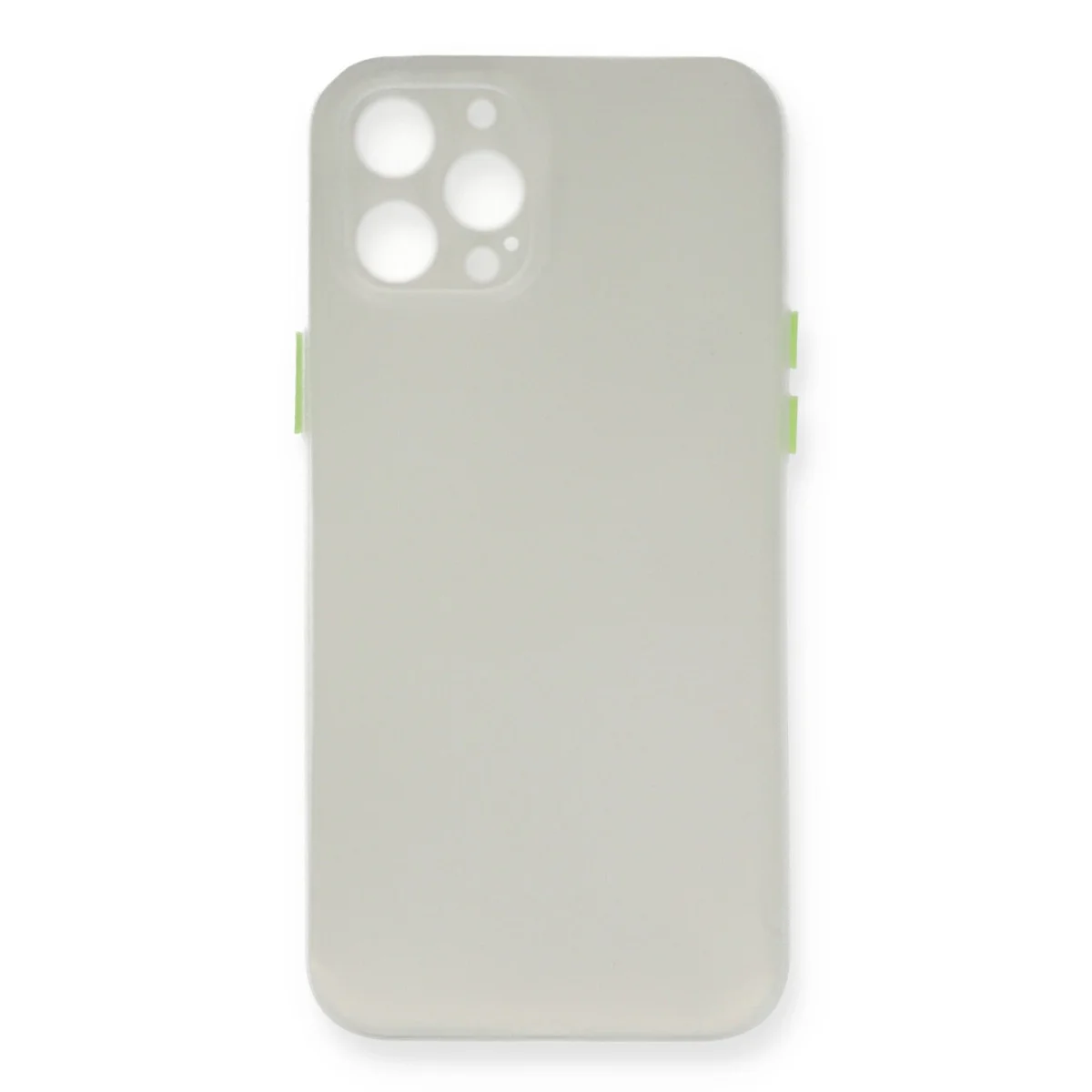 iPhone 12 Pro Max Kılıf PP Ultra İnce Kapak - Beyaz