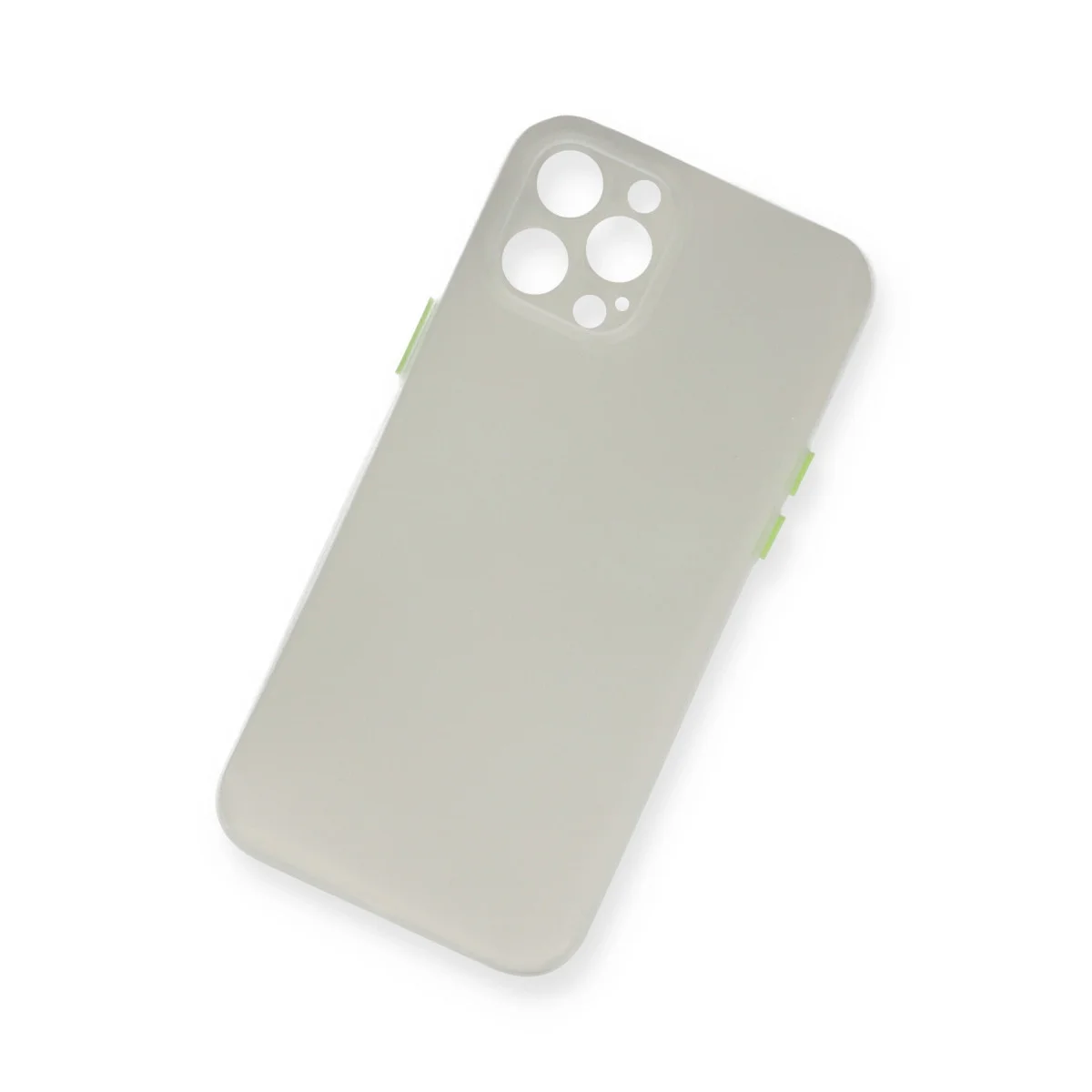 iPhone 12 Pro Max Kılıf PP Ultra İnce Kapak - Beyaz