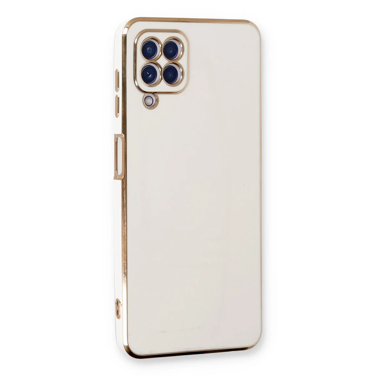 Galaxy A22 Kılıf Volet Silikon - Beyaz