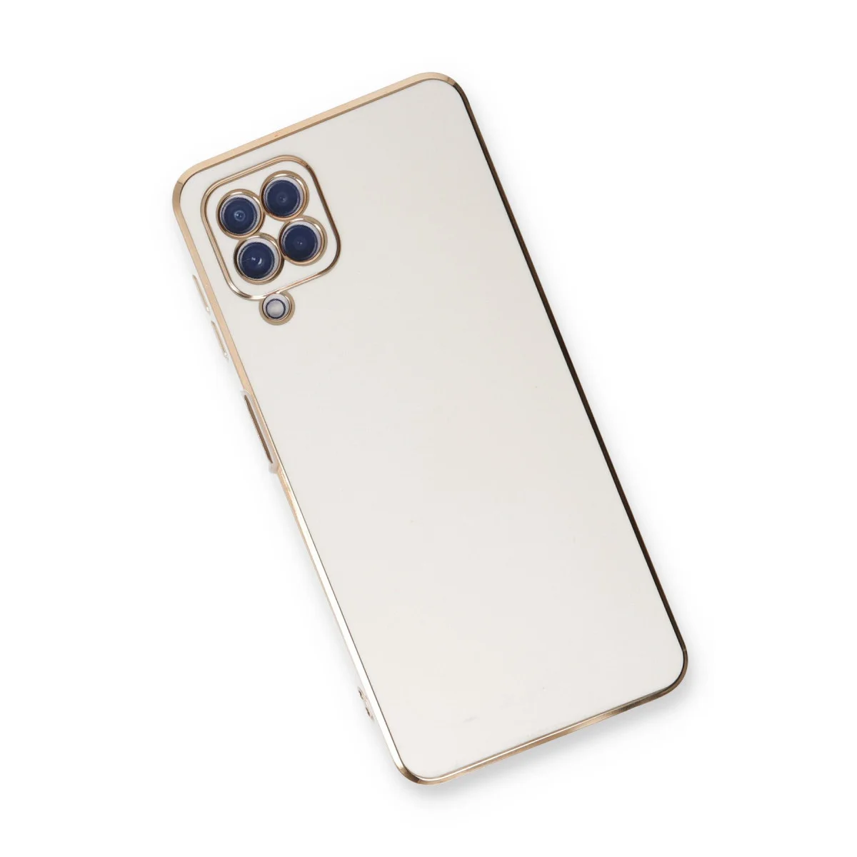 Galaxy A22 Kılıf Volet Silikon - Beyaz