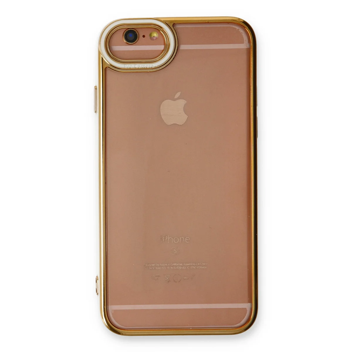 iPhone 6 Kılıf Liva Lens Silikon - Beyaz