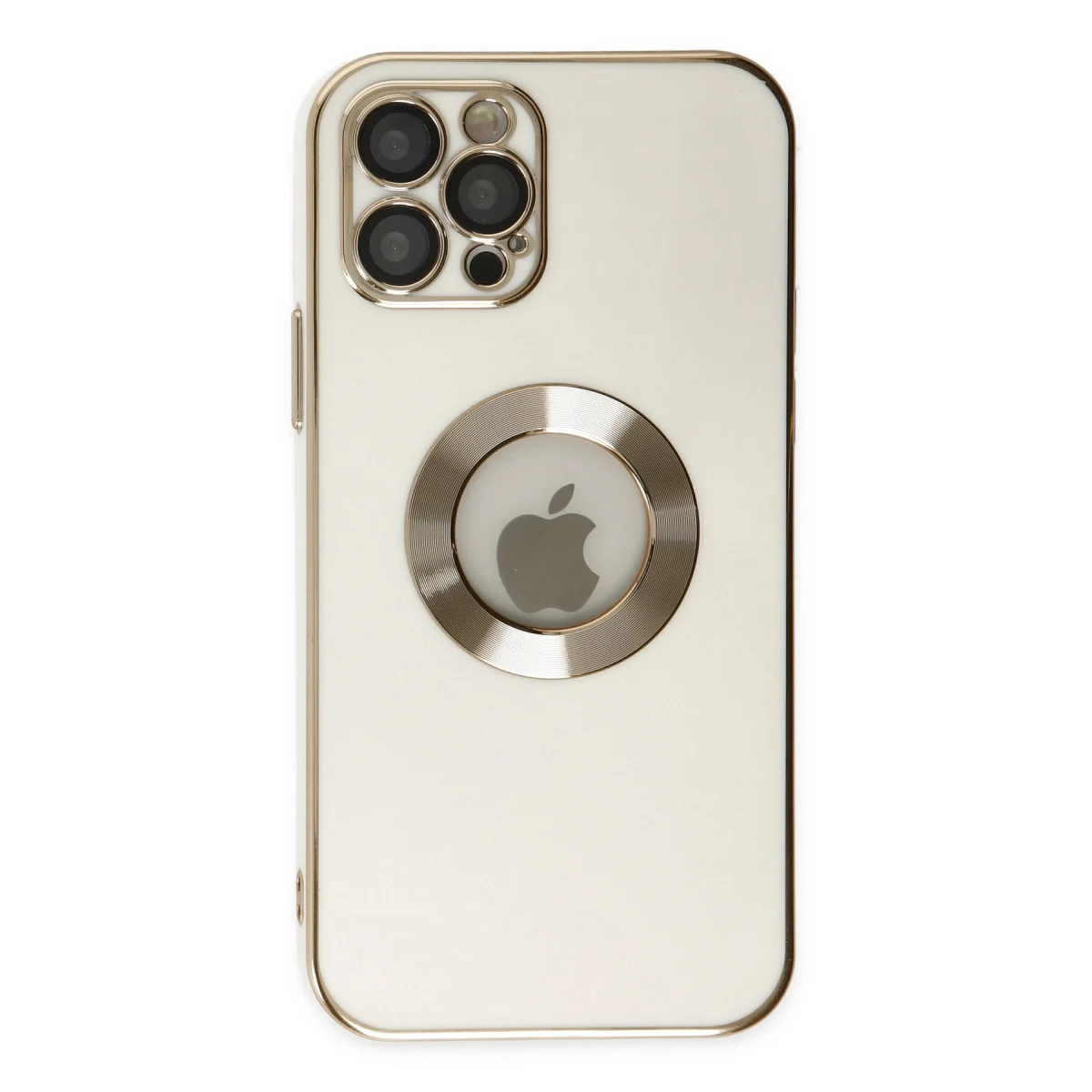 iPhone 12 Pro Max Kılıf Store Silikon - Beyaz