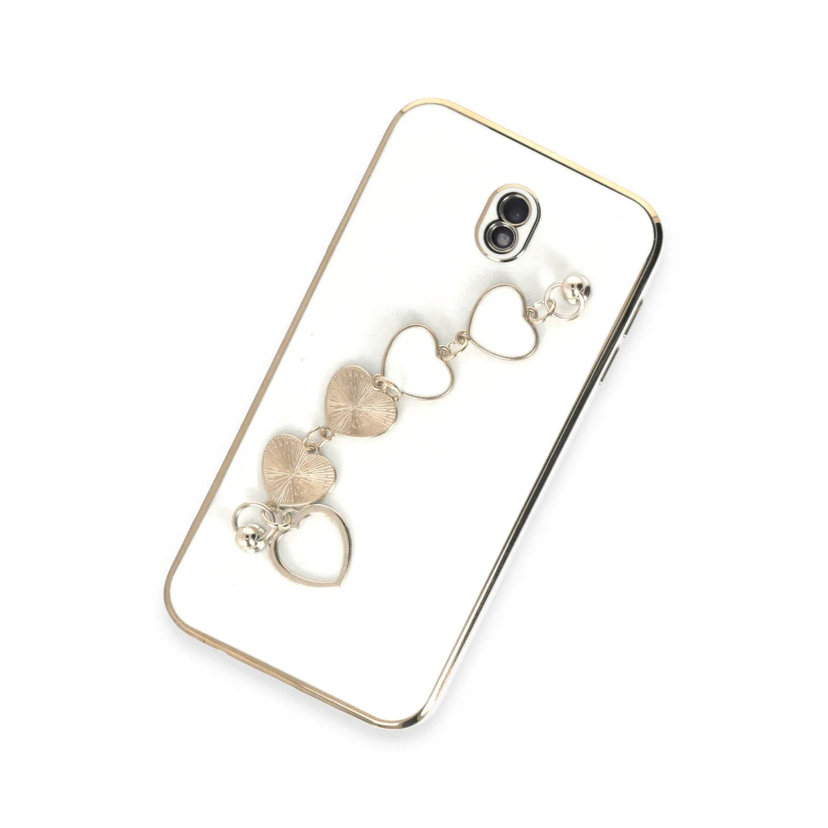 Galaxy J7 Pro / J730 Kılıf Esila Silikon - Beyaz
