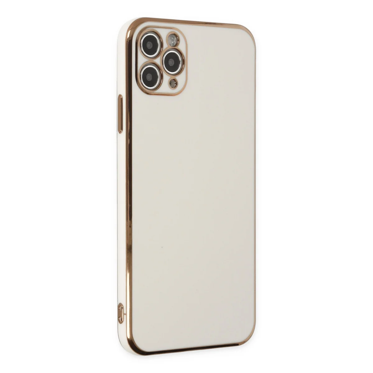 iPhone 11 Pro Max Kılıf Volet Silikon - Beyaz