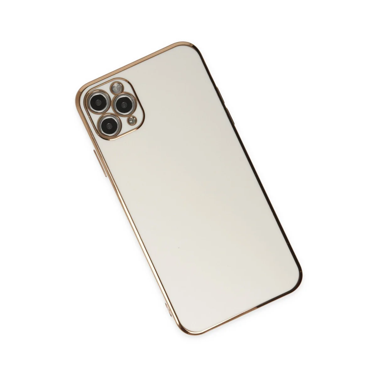 iPhone 11 Pro Max Kılıf Volet Silikon - Beyaz