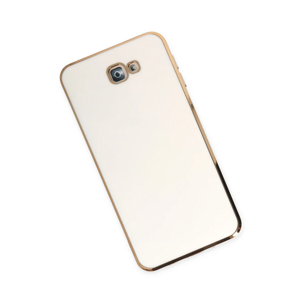 Galaxy J7 Prime Kılıf Volet Silikon - Beyaz