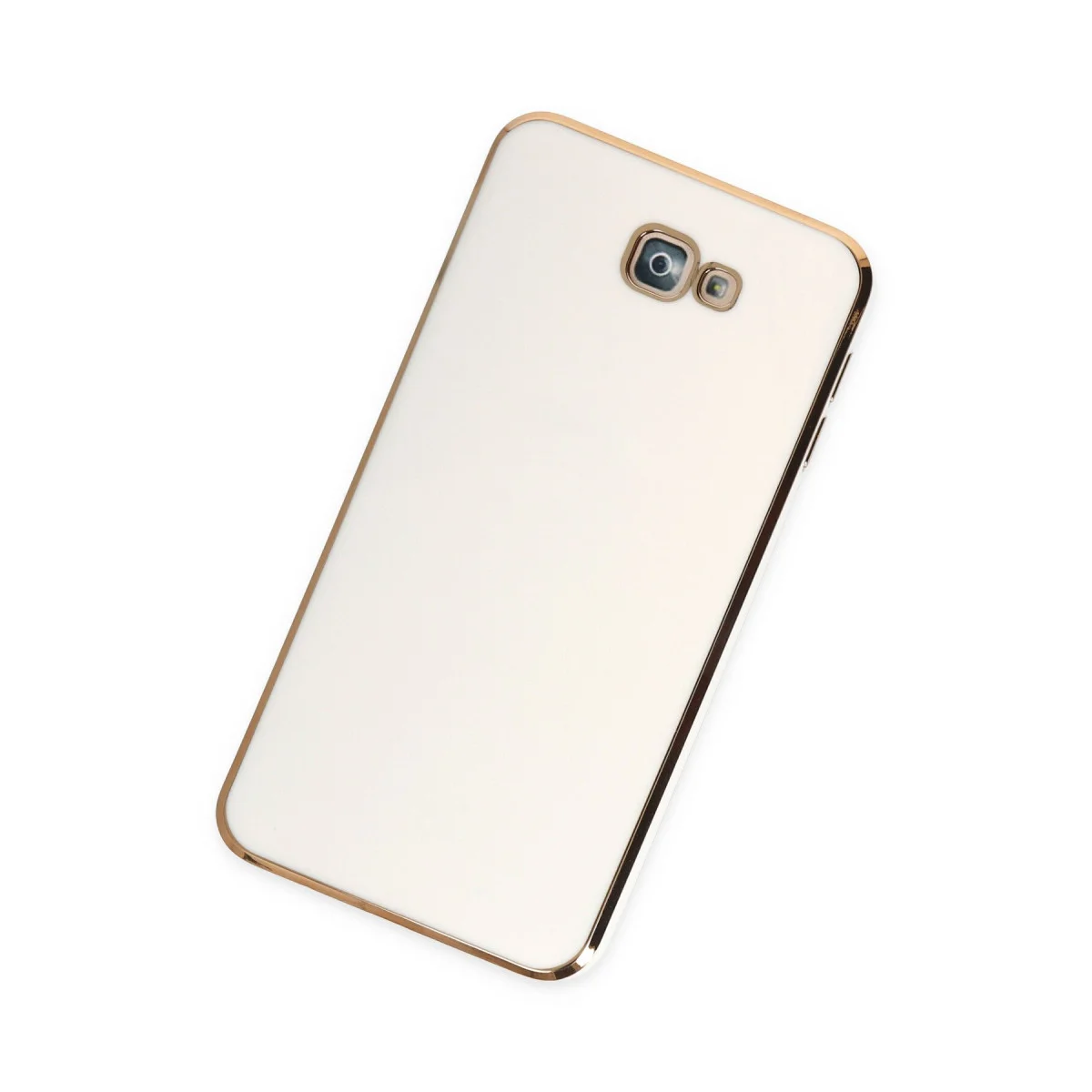 Galaxy J7 Prime Kılıf Volet Silikon - Beyaz